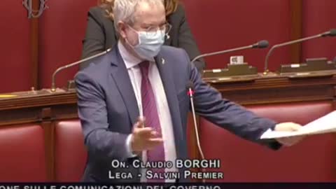 Claudio Borghi (Lega), Camera, 18/2/21