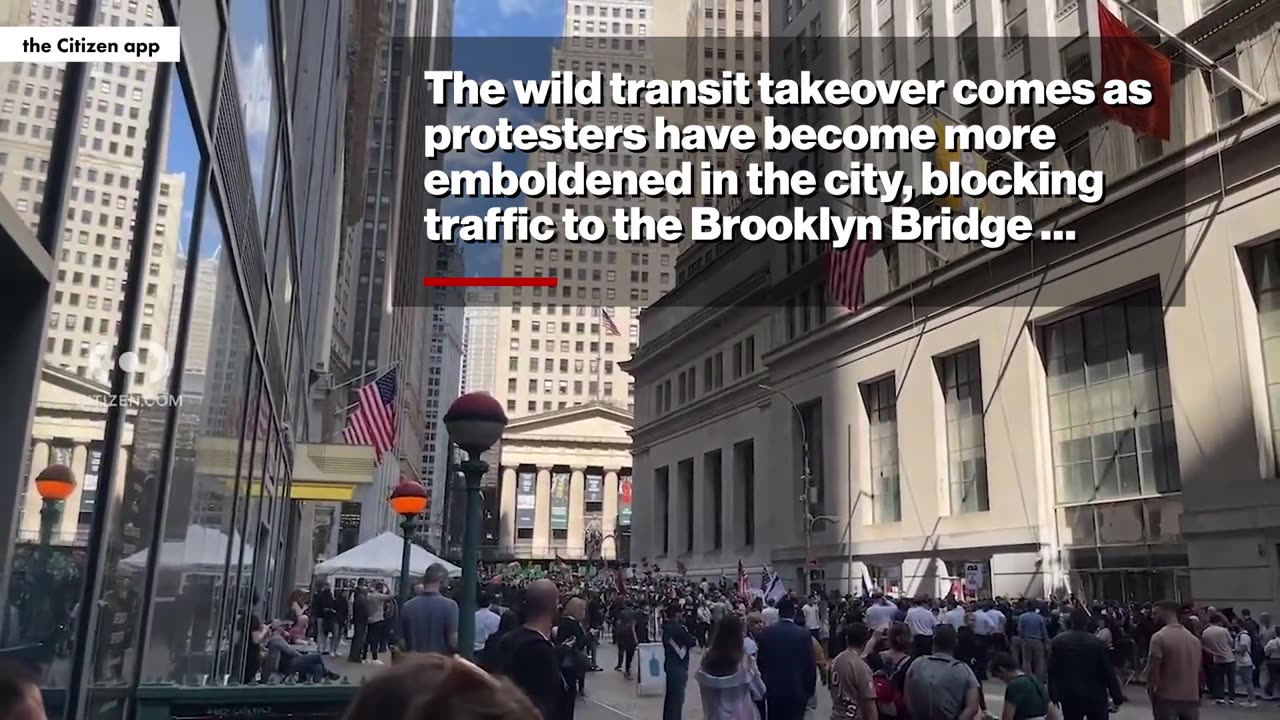anti-Israel protesters swarm NYC subway chanting, ‘Iran, you make us proud’
