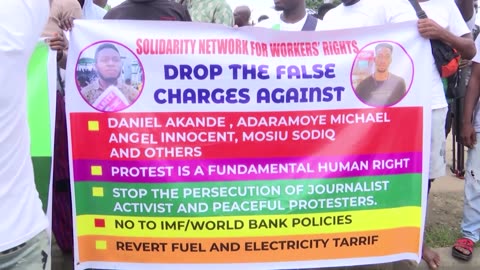 Dozens protest in Lagos on Nigeria's Independence Day