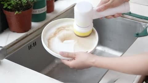 Handheld Electric Cleaning Brush for Bathroom Kitchen