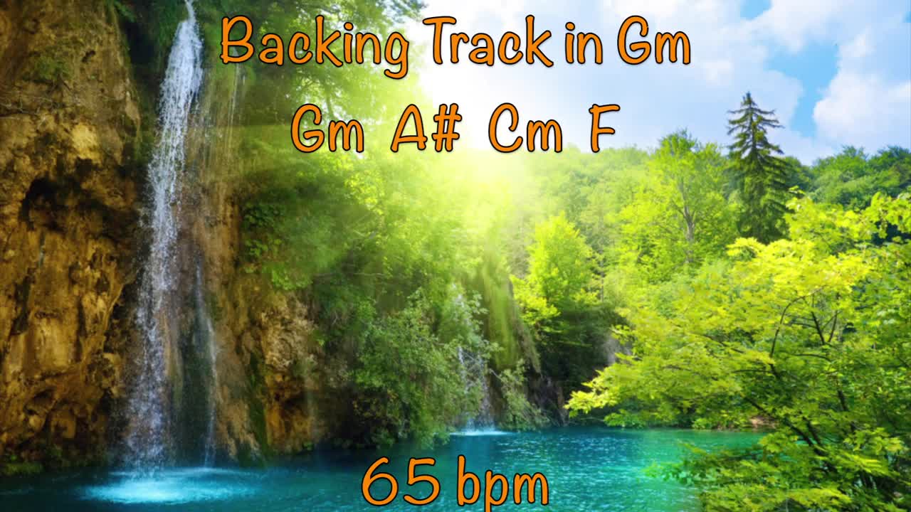 Backing Track in Gm 65 bpm