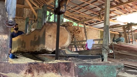 There is not the slightest doubt sawmill operators in chopping super teak wood made boards