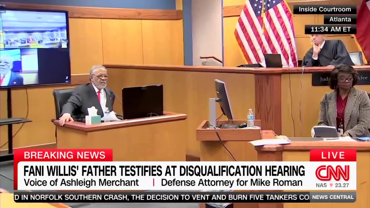 "I knew Covid was coming before." Fani Willis' father just said this under oath: