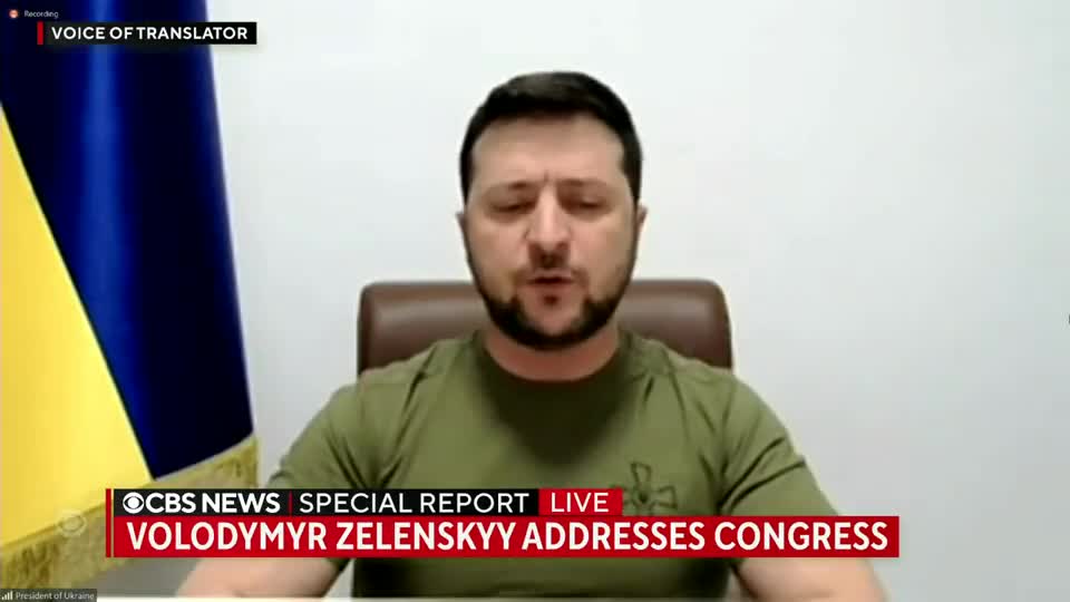 Zelensky Asks U.S. Congress for No Fly Zone That Risks Sparking WWIII