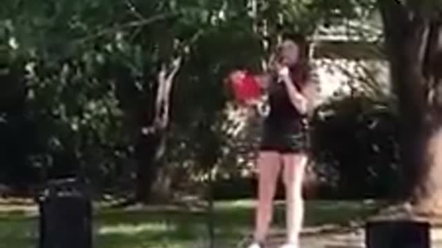 April 2020: Churches closed so they took it to the streets