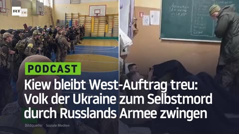 Kiew bleibt West-Auftrag treu: Volk der Ukraine zum Selbstmord durch Russlands Armee zwingen