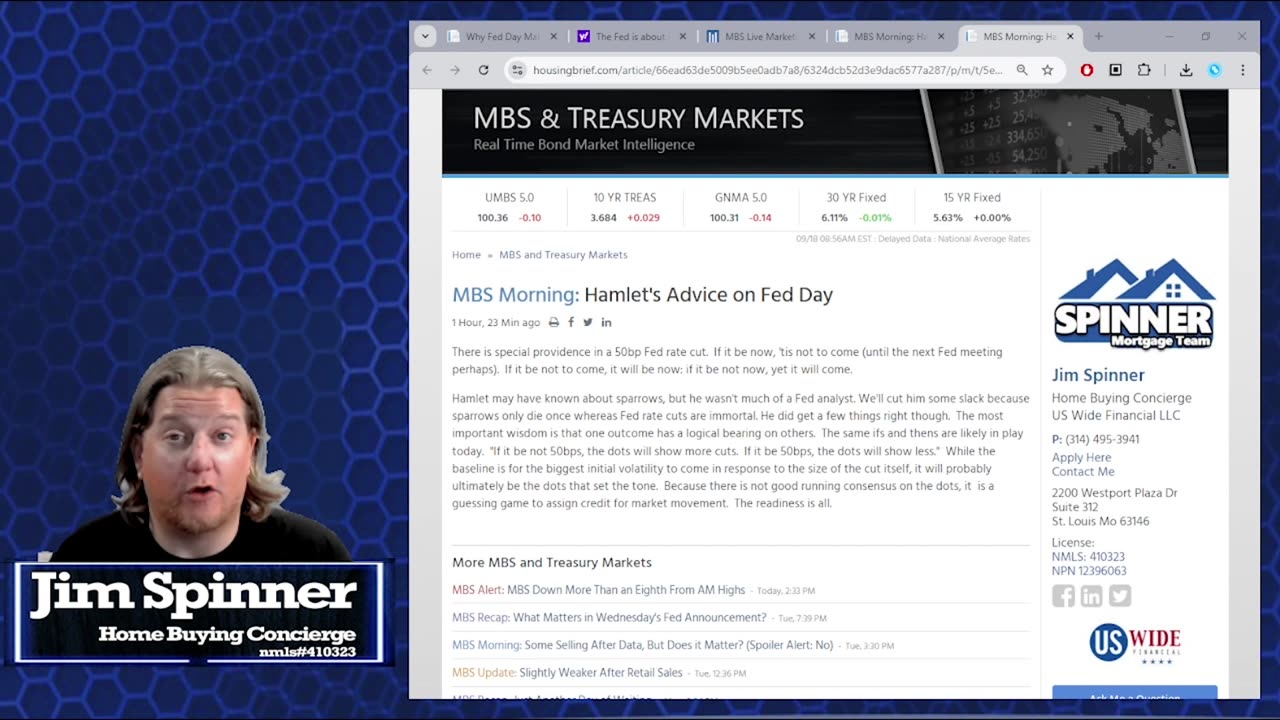 Week 38 of the 2-Minute Mortgage Podcast | After 4 years - FED Cuts Rates