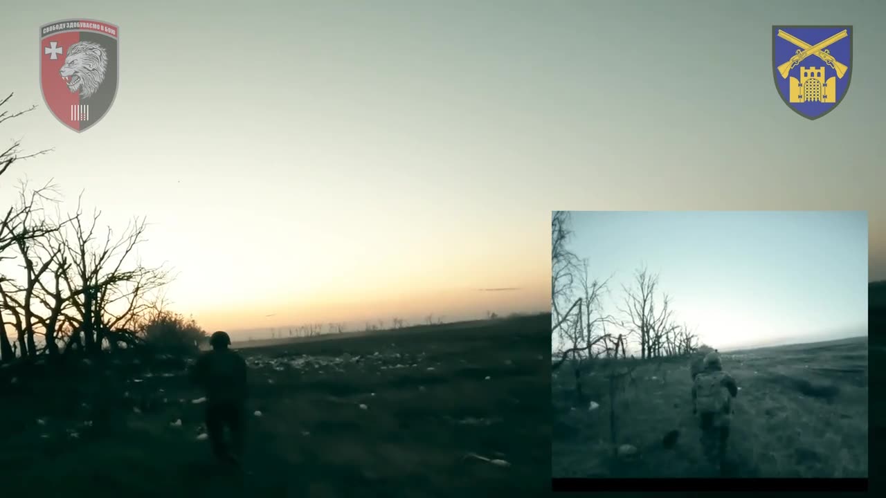 UAF 63rd Mechanized Brigade assaulting Russian positions near Terny