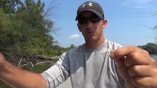 If you want to learn how to set up a double hook drop shot rig than watch this