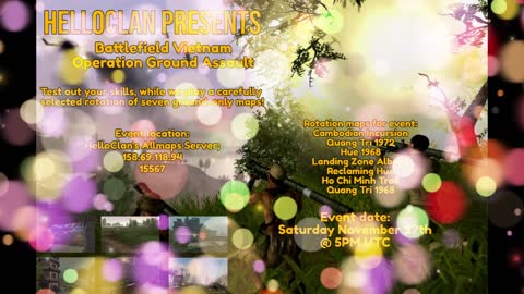 Battlefield Vietnam OP Ground Assault event promo
