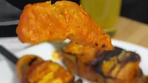 Orange Paneer Tikka | Delicious Food ASMR Cooking