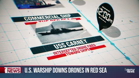 U.S. warship shoots down drones in red sea