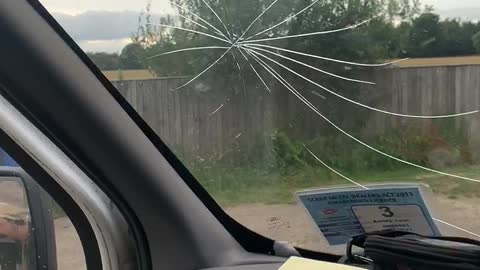 Slamming on the Brakes Send Man Flying Into Windshield