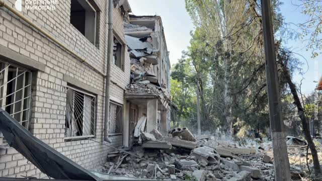 Another shelling of the civilian population in Mykolaiv, Ukraine