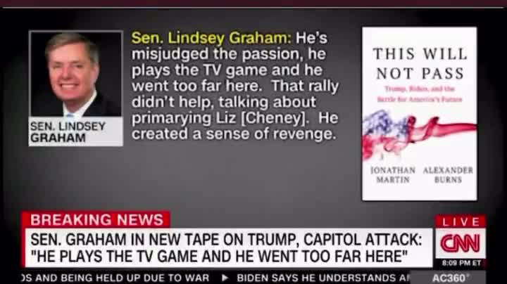 Hot Mic: Lindsey Graham praising Joe Biden