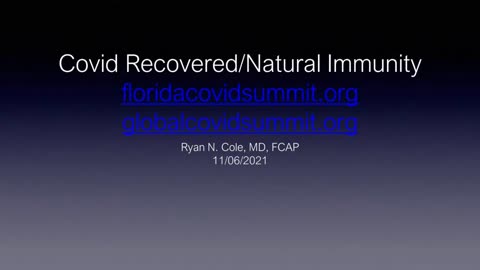 Dr. Ryan Cole: 3 Main Points