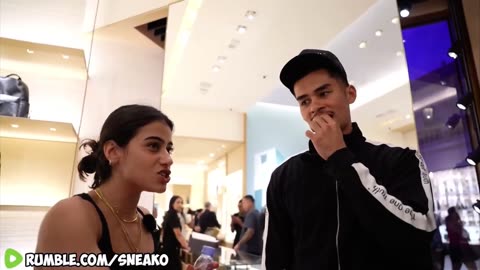 Sneako shopping with sara saffari and rice gum in vegas