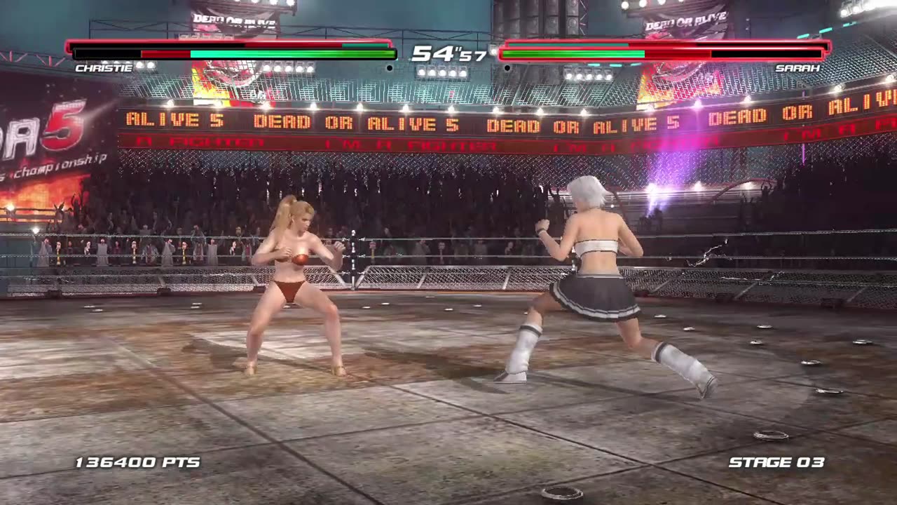 Ayane + Christie vs Nyotengu + Sarah