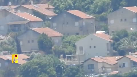 Hezbollah Militants Fire an ATGM at Civilian Homes