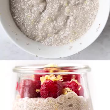 Lemon Raspberry Chia Pudding