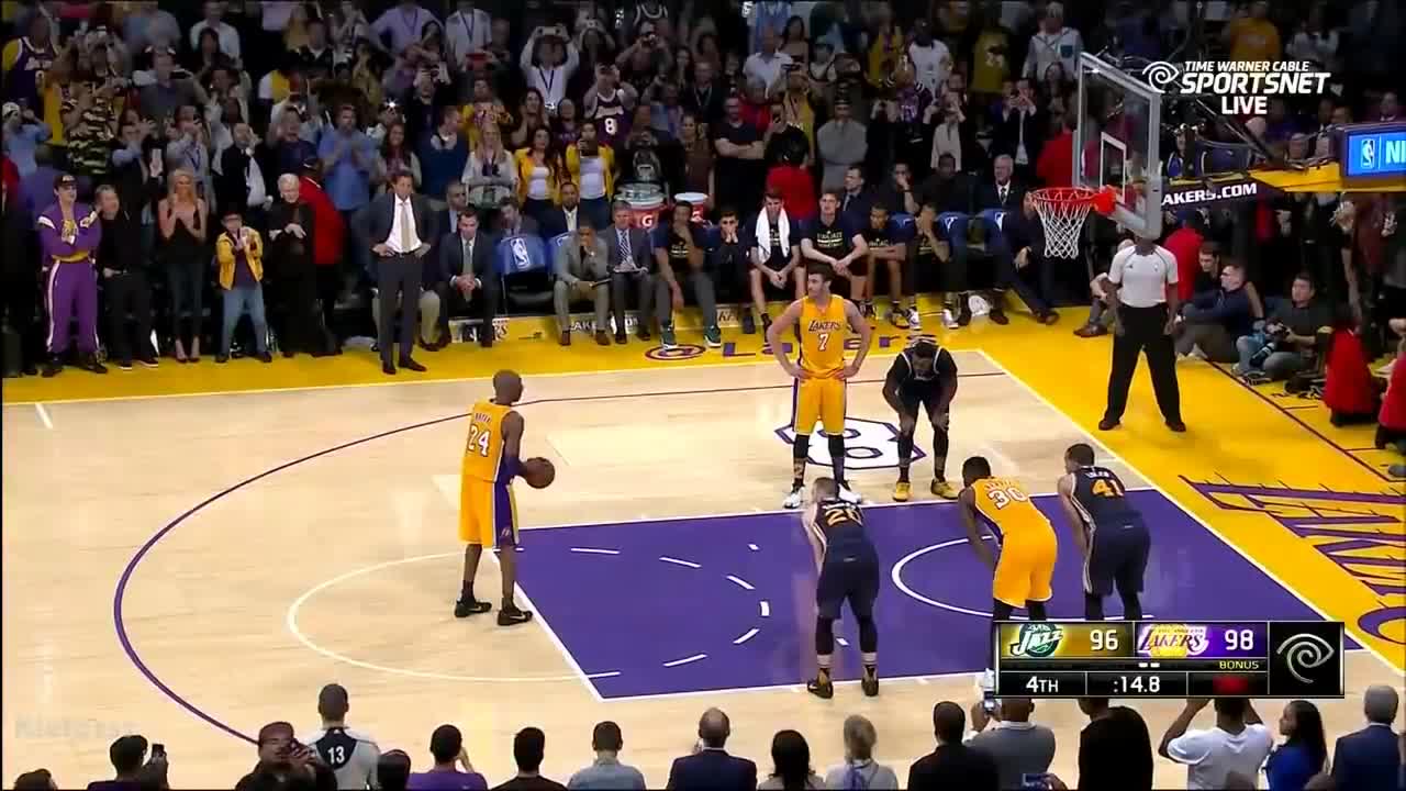 Kobe Bryant last 3 minutes Game_final against Jass_Kobe Bryant last match