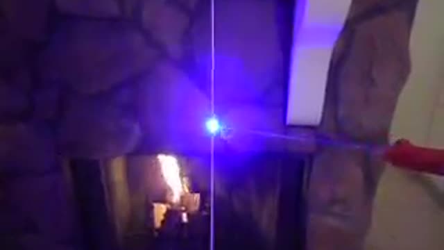 Nintendo Laser Zapper Lights Up Fireplace