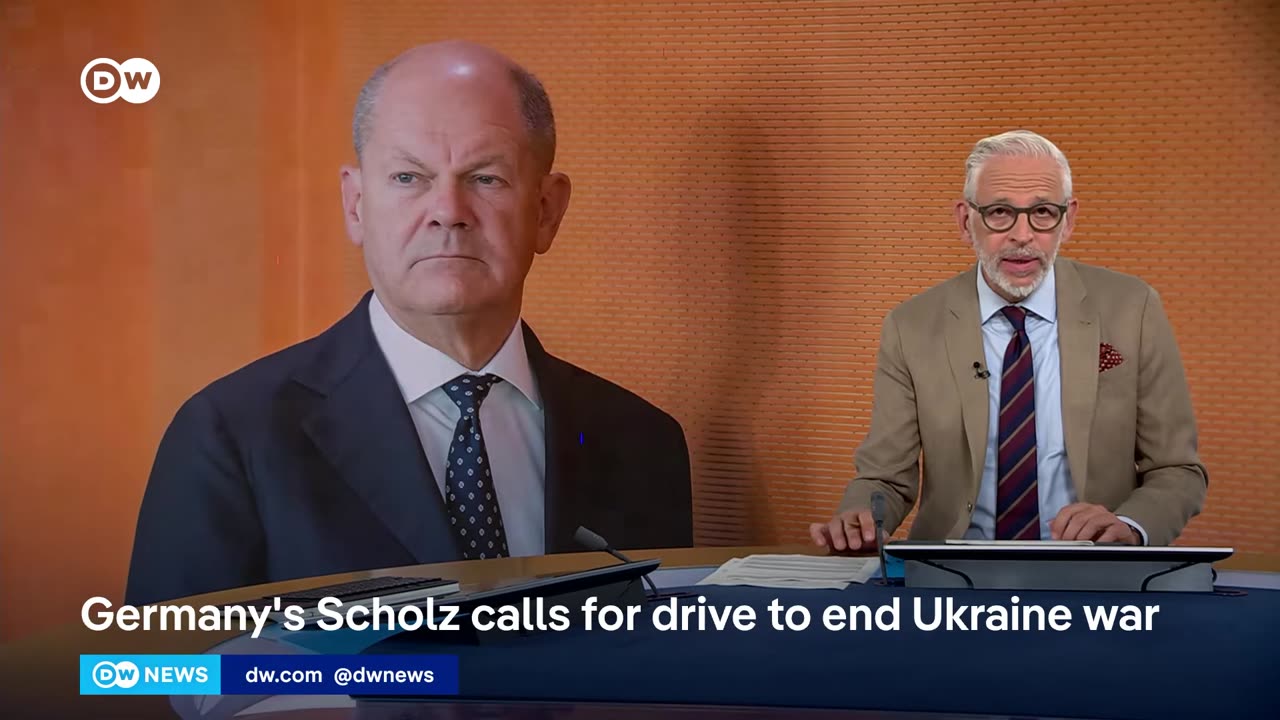 German Chancellor Scholz calls for renewed efforts to end the war in Ukraine | DW News