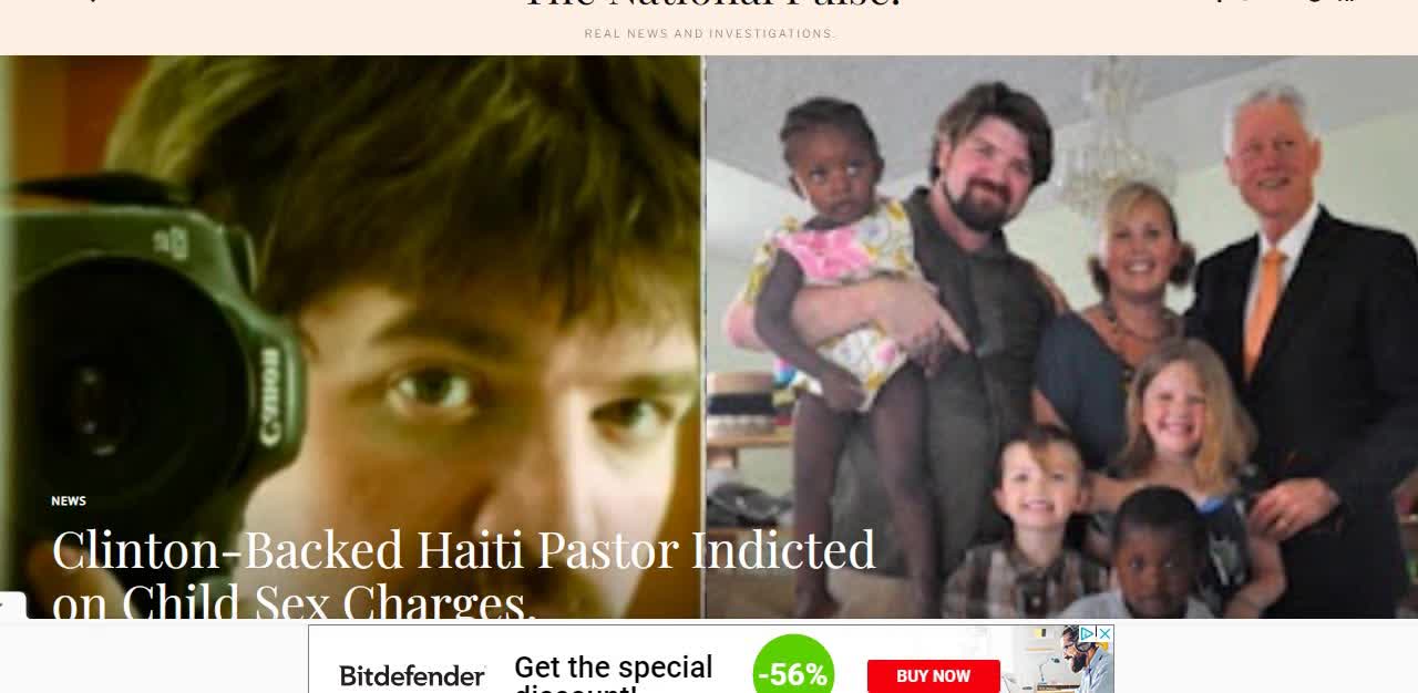 Clinton-Backed Haiti Pastor Indicted on Child Sex Charges.