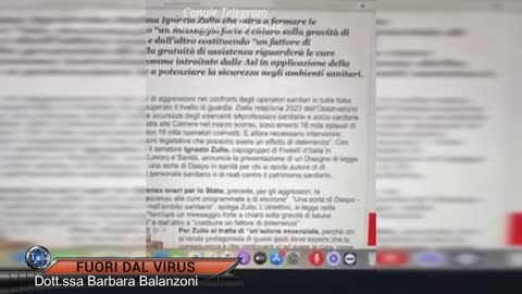 DASPO: STOP CURE GRATUITE PER CHI AGGREDISCE IL PERSONALE Fuori dal Virus n.1207.Sp