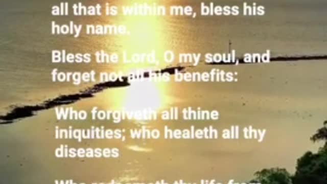 { Psalm 103 } | Scourby Audio Bible Verses with TEXT