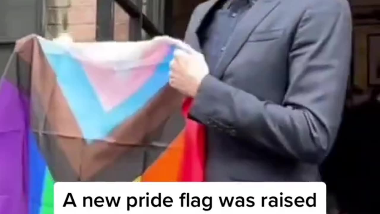 Pride flag set on fire outside of #NYC restaurant