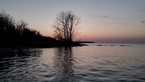 Watch a Calm Lake on a Very Windy Day