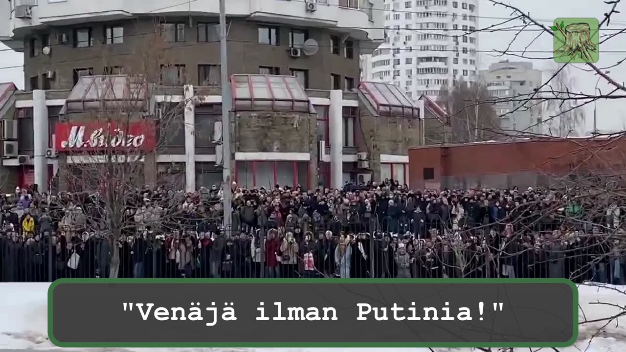 #kantoraportti - Navalnyin hautajaisissa vastustettiin sotaa ja Putinia