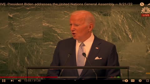 Joe Biden Addresses United Nations - CLEAN ENERGY POWERED ECONOMIC GROWTH