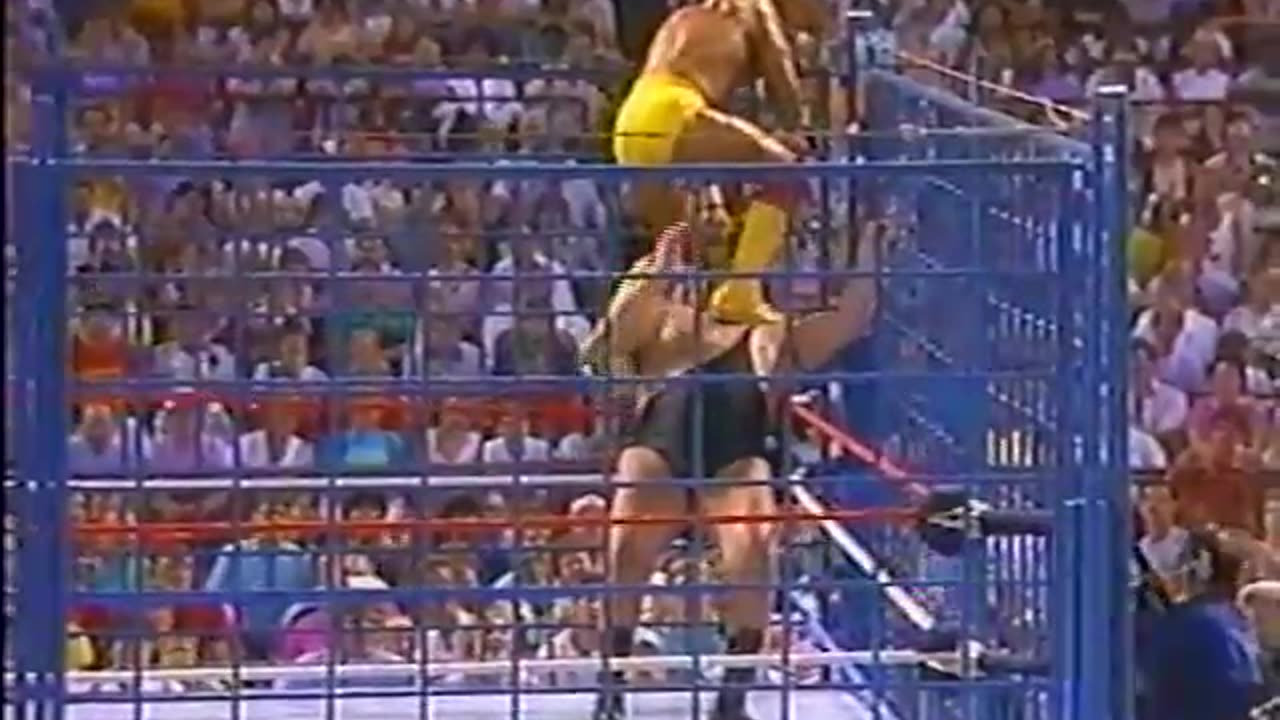 Andre the Giant vs Hulk Hogan Steel Cage