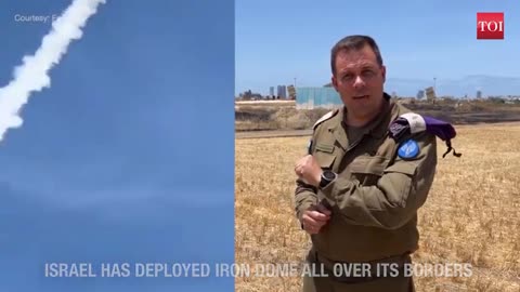 The Iron Dome defending Israel from Palestine rockets