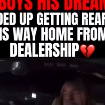 Guy gets rear ended after buying a new car!