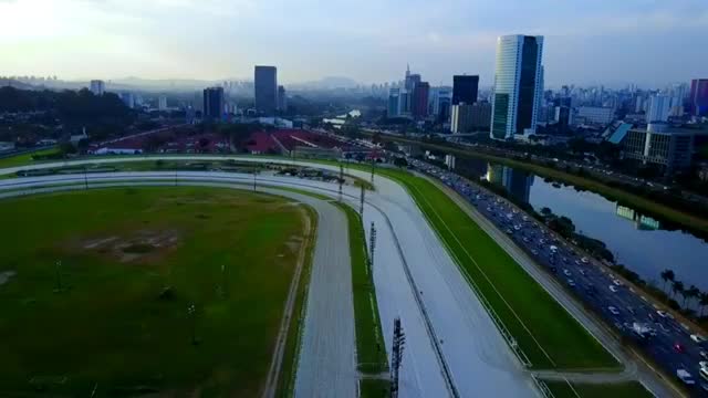 Driving San Paulo City Highway - Brazil