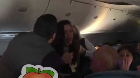 A woman assaults a maskless man on a flight from Tampa to Atlanta