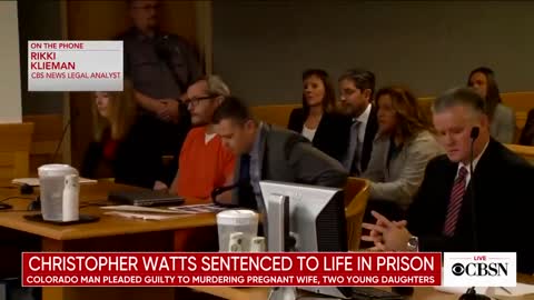 Chris Watts sentenced to life for killing his pregnant wife and two daughters | Full sentence
