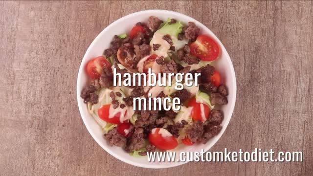 Smoky Cheese Burger Salad