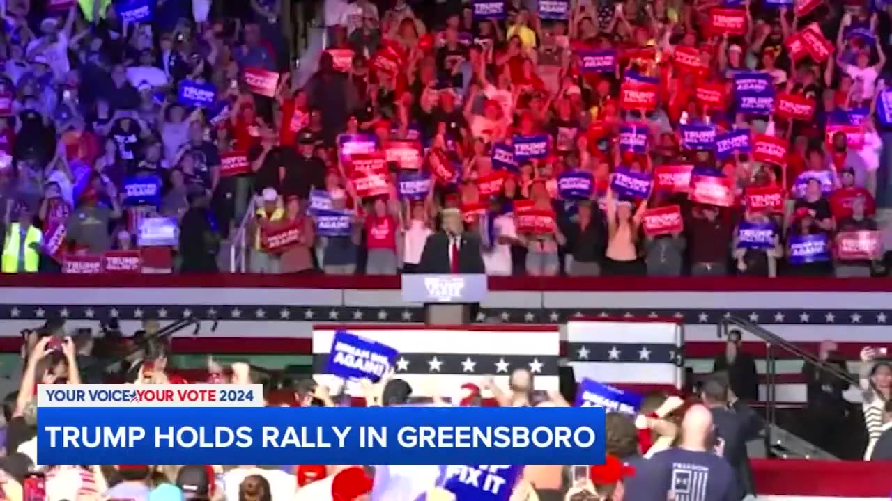 Trump rallies in Gastonia, Greensboro ahead of Election Day