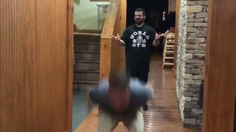 Collared shirt backflip faceplant