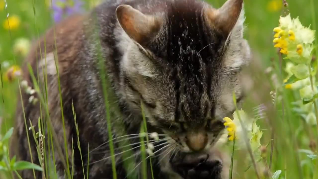 Cute Cat On the Mountain