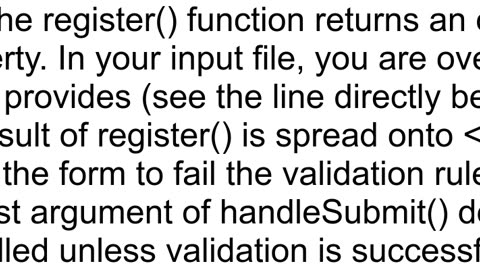 handleSubmit react hook form do not working its do not execute onSumbmit