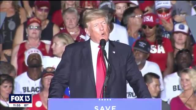 Trump relly thousands to Sarasota