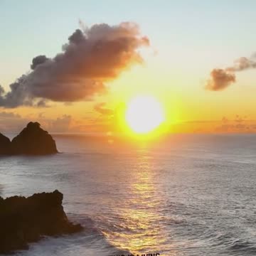 Enchanting Sunset Scene , ai video short