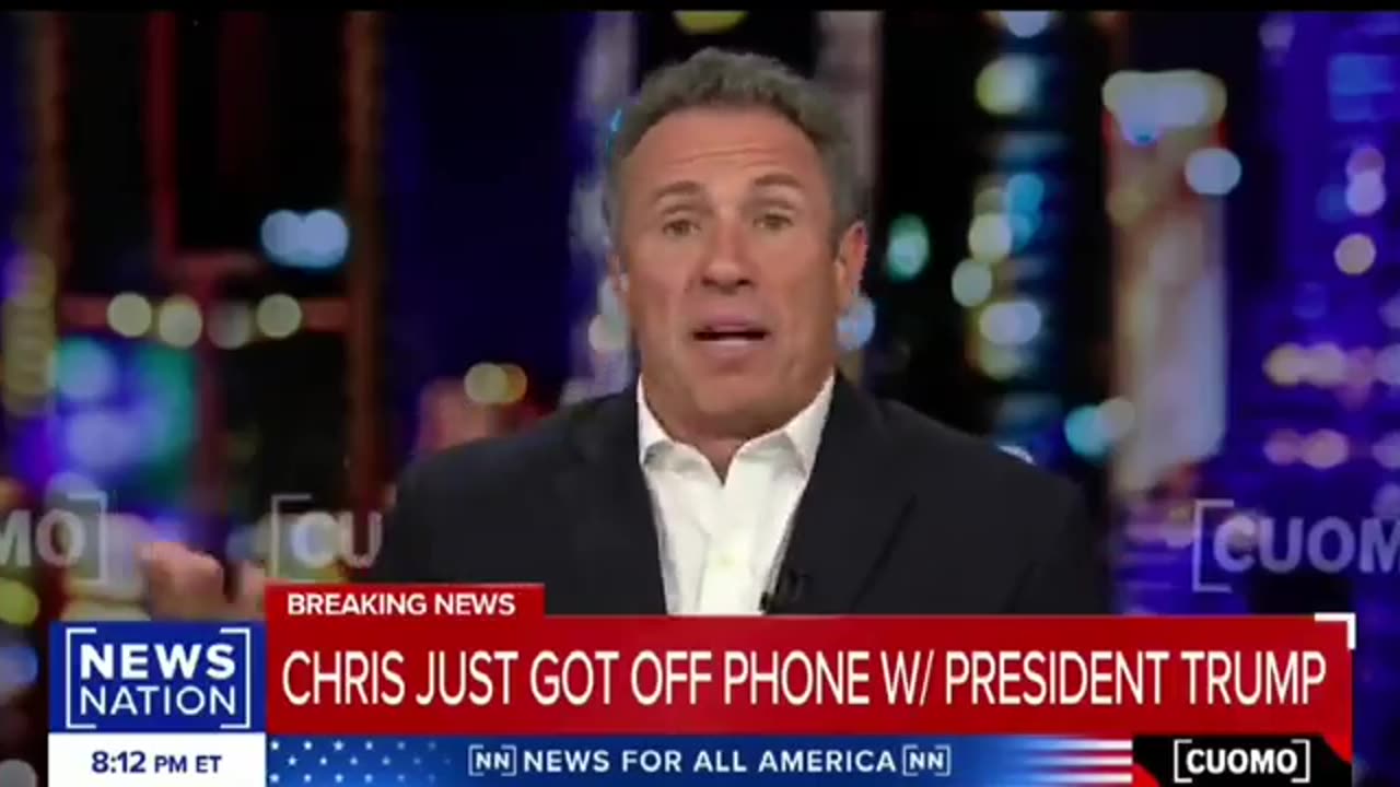 SHOCKING! Chris Cuomo's Apologizes To Donald Trump.