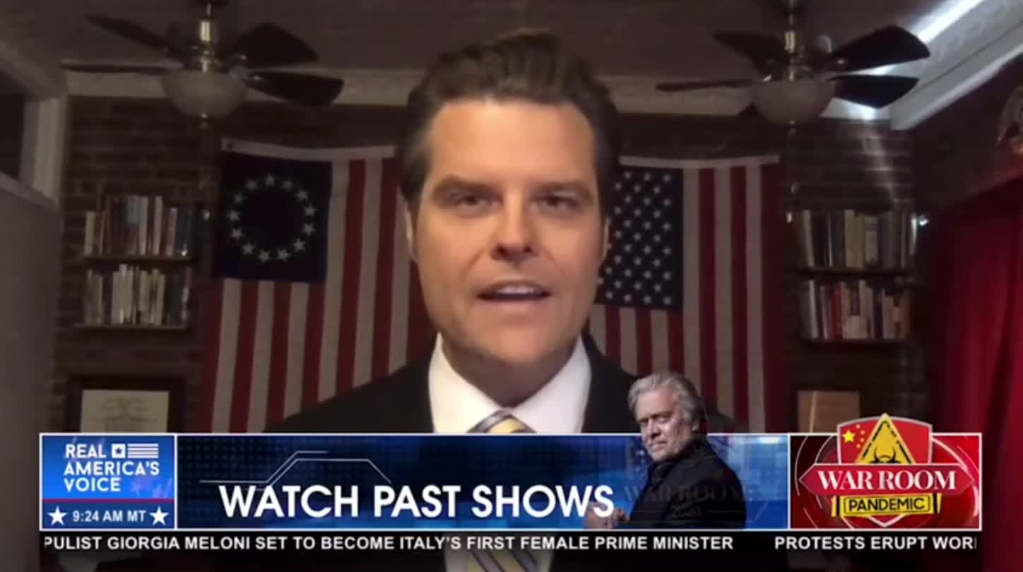 Matt Gaetz teases a Biden impeachment