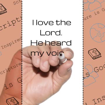 #shorts #scripture #verseoftheday #ytshorts #bibleverse #psalms 116:1–2